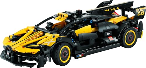 LEGO Technic Bugatti Bolide model building set featuring detailed racing car design, ideal for engineering enthusiasts.