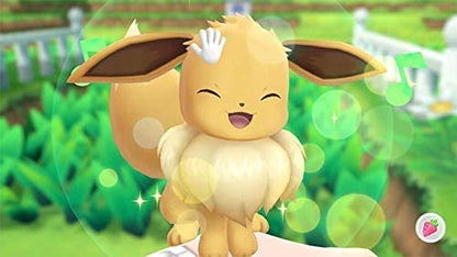 Nintendo Pokémon Let’s Go, Pikachu! Nintendo Switch game box with colorful Pikachu artwork and game title on the cover.