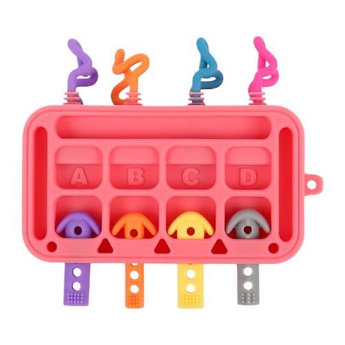 Yurosuis Toddler Activity Board,Silicone Soft Food-Grade Learning Toy,Sensory Board Toy - for 1-3 Year Old Kids Boys Girls Children Home Classroom Kindergarten Travel