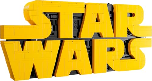 LEGO Star Wars 75407 brick-built logo set displayed on a desk, showcasing iconic design for fans and collectors.