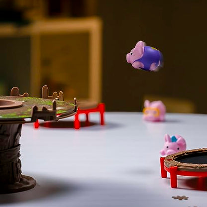 PlayMonster Pigs On Trampolines | Fun Kids Game With Bouncing Pigs | Fast-Paced Family Game | For Ages 6+