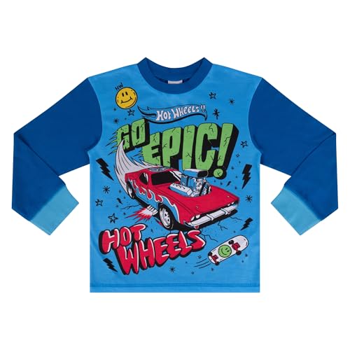 Hot Wheels, "Go Epic! Long Sleeved Pyjama Set, Go Epic, 8-9 Years: 134cm, Blue