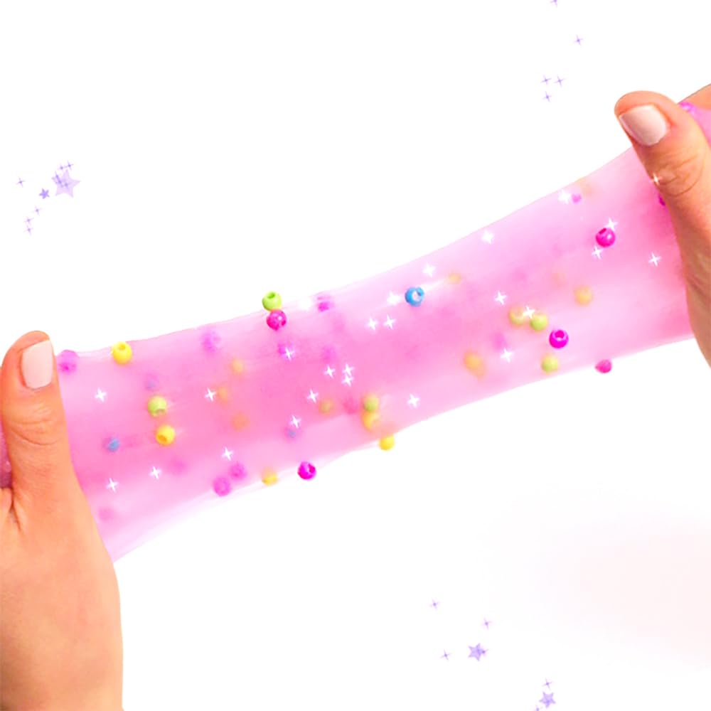 So Slime DIY Slimelicious Shaker kit with colorful slime powder, decorations, and shaker bottle for kids to create scented slime.