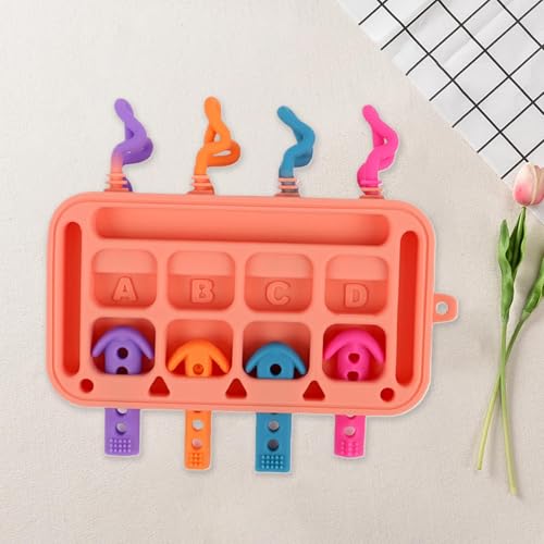 Yurosuis Toddler Activity Board | Silicone Educational Toy - Early Learning Toys - for 1-3 Years Old Kids Boys Girls Children Home School Kindergarten Travel