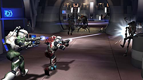 Star Wars Racer and Commando Combo game for Nintendo Switch by THQ Nordic, featuring spaceship and soldier characters in action.