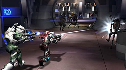 Star Wars Racer and Commando Combo game for Nintendo Switch by THQ Nordic, featuring spaceship and soldier characters in action.