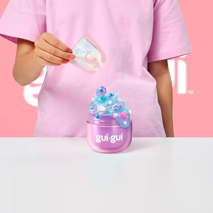 Gui Gui twin pack bundle featuring two scented slime varieties with clear and glossy textures, perfect for leveling up your slime game.