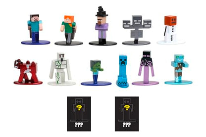MINECRAFT NANOFIGS BLIND BAG ASSORTMENT of 1.65 inch Die Cast action figure characters to collect play and display. Perfect for gift and collector, pocket money friendly and ideal for party favours