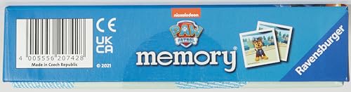 Ravensburger Paw Patrol Toys - Mini Memory Game - Matching Picture Snap Pairs Game For Kids Age 3 Years and Up