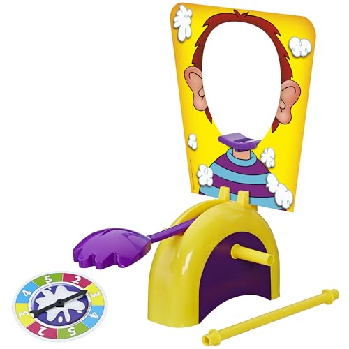 Hasbro Gaming Pie Face Whipped Cream Family Board Game for 5+ Year Old Kids, Party Games for 2 Players or More