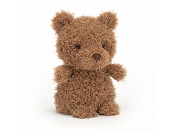 Jellycat Little Bear plush toy, 18 cm tall, soft beige fur, with a cute face and small limbs, perfect for cuddling.