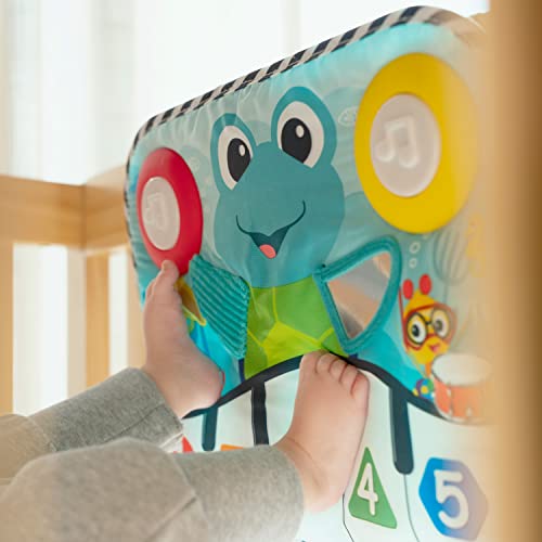 Baby Einstein Ocean Explorers Neptune's Kick & Explore musical kick pad and crib toy showing colorful ocean-themed design for infants.