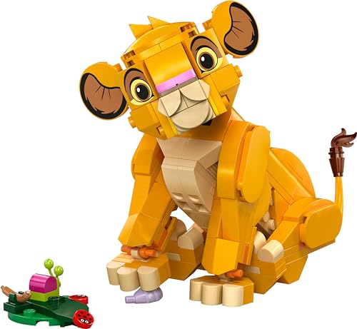 LEGO ǀ Disney Simba the Lion King Cub Building Toy for 6 Plus Year Old Girls & Boys, Construction Figure Playset, 1994 Movie Memorabilia Set, 30th Idea for Kids 43243