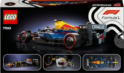 LEGO Speed Champions Oracle Red Bull Racing RB20 F1 Race Car Model with a Collectible Formula 1 Driver Minifigure - Display Set for Adult Motorsport & Racing Fans 77243