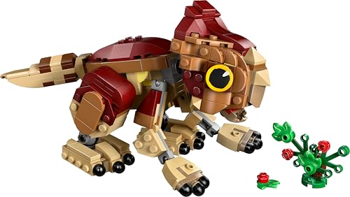 LEGO Jurassic World Baby Dinosaur Dolores: Aquilops - Play & Display Toy Dinosaur Figure - incl. a Plant with Flowers - Gift for 7+ Year Old Boys, Girls & Rebirth Movie Fans - 76970