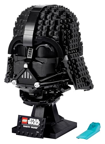 LEGO Star Wars Darth Vader Helmet model set, detailed mask display for collectors and fans, showcasing iconic design.