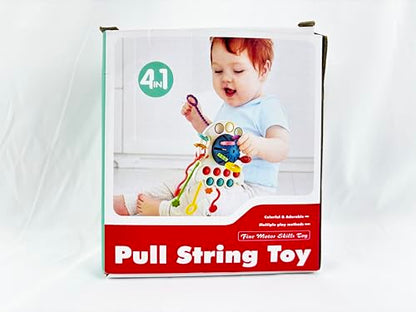 Montessori Toys for 1 Year Old- KETIEE Sensory Toys for Babies 12-18 Months, Pull String Activity Toy Travel Toys Early Development Toys Fine Motor Skills Toys Gift for Babies 18M+