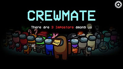 Colorful Among Us Crewmate character from InnereSloth's Crewmate Edition game for Nintendo Switch, shown in bright, playful design.