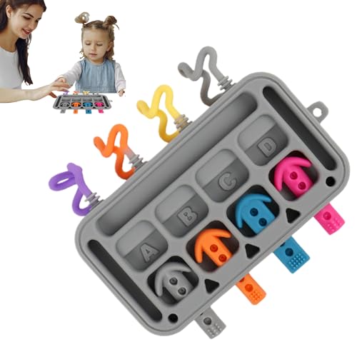 Yurosuis Activity Board for Baby,Silicone Educational Learning Toy,Toddler Sensory Toys - for 1-3 Years Old Kids Boys Girls Children Home School Kindergarten Travel