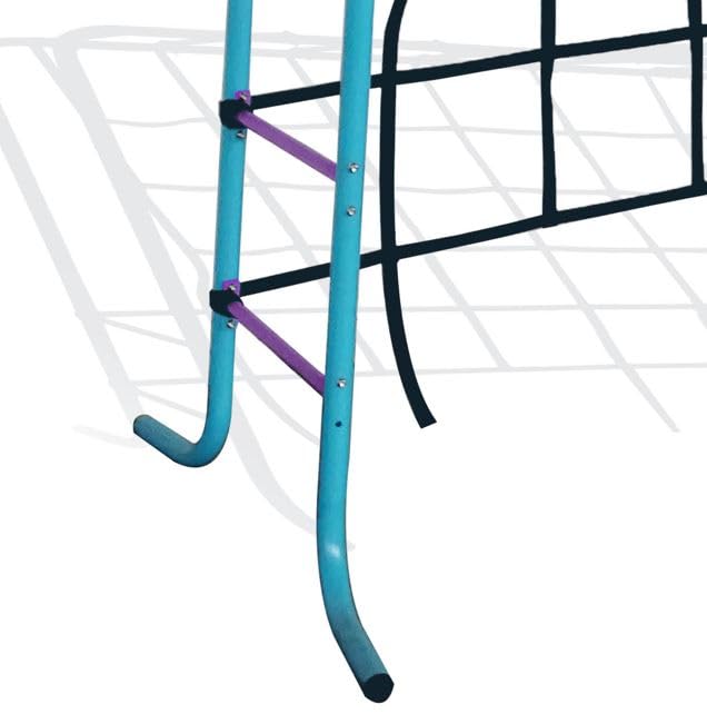 Plum Kids Outdoor Climbing Frame with Monkey Bars, Swing & Cargo Net – Metal Garden Playset for Children Ages 3+ | Durable Fun for Years | Safe & Strong