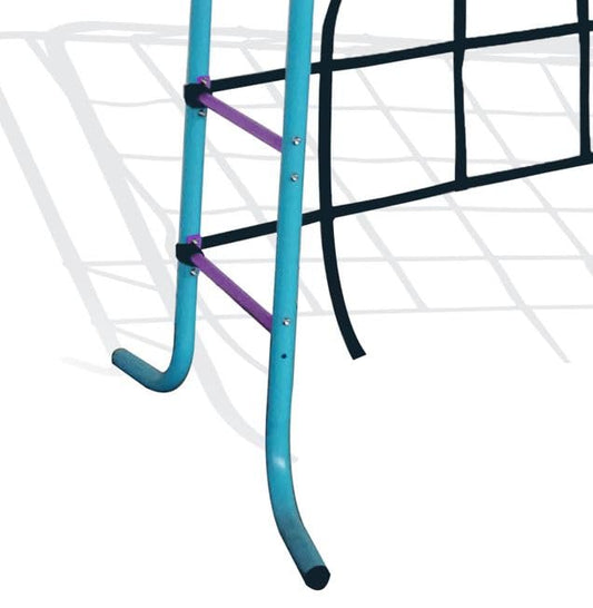 Plum Kids Outdoor Climbing Frame with Monkey Bars, Swing & Cargo Net – Metal Garden Playset for Children Ages 3+ | Durable Fun for Years | Safe & Strong