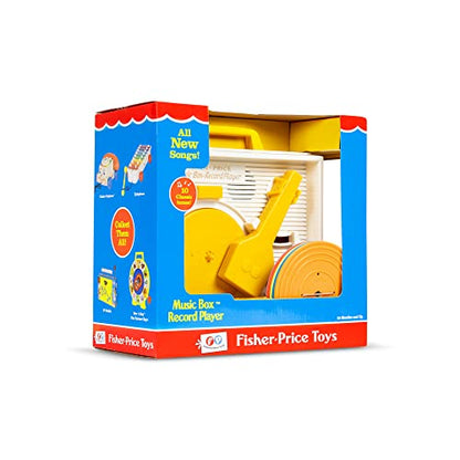 Fisher-Price 01697 Classics Music Box Record Player Baby Musical Toy, Pretend Play For Boys And Girls, Ages 18 Months+, 1697, Multicolour