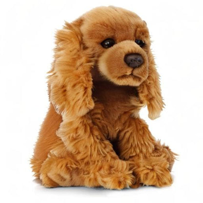 Living Nature Cocker Spaniel, Realistic Soft Cuddly Dog Toy, 22cm