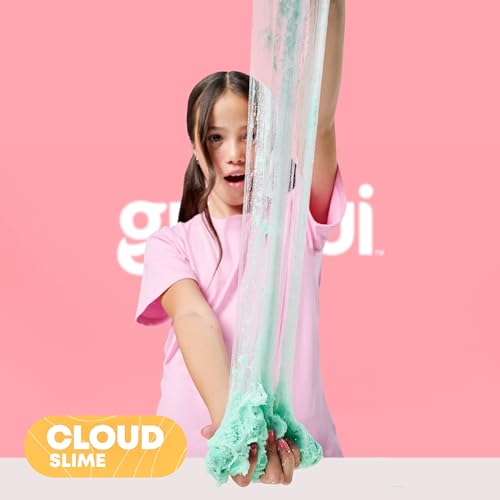 Gui Gui twin pack bundle of scented slime with butter and cloud textures, featuring vibrant colors and a glowing, fun appearance.