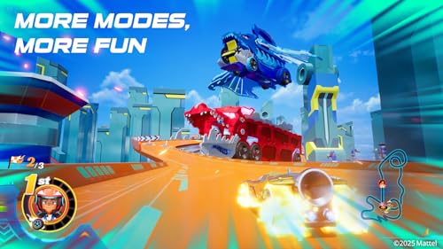 Hot Wheels Let’s Race™: Ultimate Speed Nintendo Switch game cartridge with colorful racing car graphics.