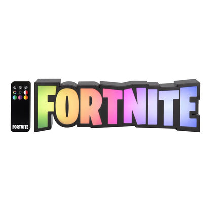 Fortnite RGB Colour-Changing Logo Light, Officially Licensed Gaming Lamp with Remote Control, Display on Wall or Desk, USB Powered Home Décor for Gamers | Paladone