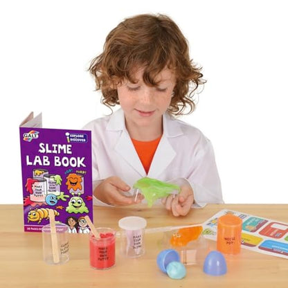 Galt Slime Lab science kit for kids, featuring colorful slime ingredients and tools for fun educational slime-making activities.