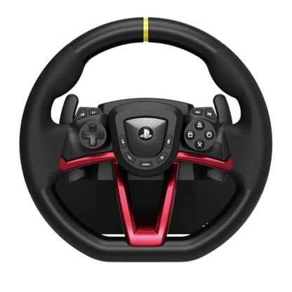 Hori Wireless Racing Wheel APEX for PlayStation 5, PlayStation 4, and PC, featuring a sleek design and official Sony licensing.