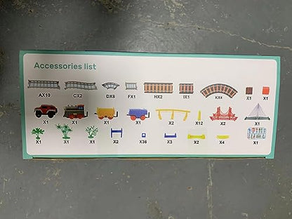 Electric Toddler Train Set Toy, Battery Powered Railway Train Track Toy Playset，Great Christ Gift for Kids Ages 3 4 5, Boys and Girls