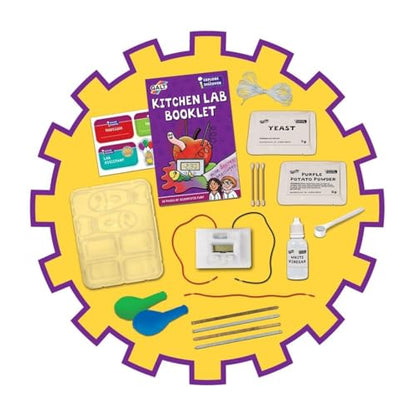 Galt Kitchen Lab science kit for kids with experiment tools and colorful ingredients for fun early STEM learning and potion making.