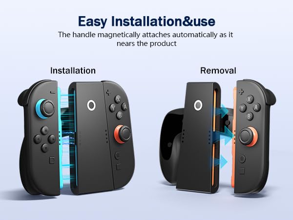 CloudValley Joy-Con charging grip for Nintendo Switch 2, with ergonomic handle and 3.3ft USB-C cable for portable gaming.
