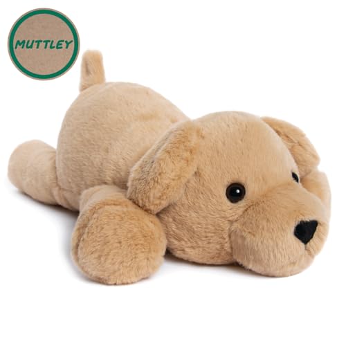 Lesser & Pavey Rpet Pals Muttley Laying Dog Teddy For Kids | Made Up of Recycled Bottles | Stuffed Animal Soft Toys | Ideal For Birthday or Baby Gift