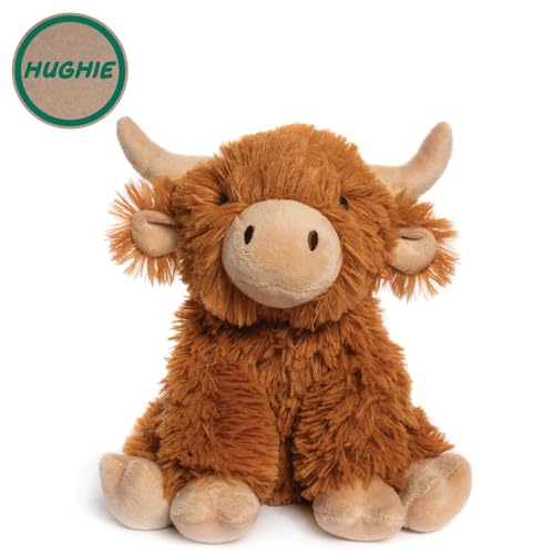L & P Home & Gifts Lesser & Pavey Rpet Pals Hughie Sitting Cow Teddy For Kids | Made Up of Recycled Bottles | Stuffed Animal Soft Toys | Ideal For Birthday or Baby Gift
