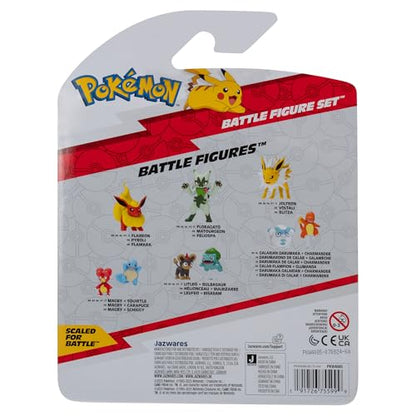 Pokemon Battle Figure 3-Figure Pack featuring Poliwag, Zangoose, and Cyndaquil in vibrant colors and detailed designs.
