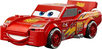 LEGO Speed Champions Lightning McQueen Race Car Toy - Collectible Model Kit w/a Detailed Undercarriage - Disney Gift for 9+ Year Old Boys, Girls & Pixar Cars Movie Fans - 77255