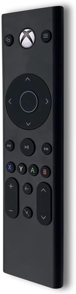 Plauduct media remote control for Xbox One, Xbox Series X|S, with buttons for TV, media, and game console control.