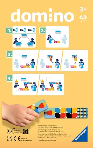 Ravensburger Bluey Dominoes Game For Kids Age 3 Years Up - 2 to 4 Players