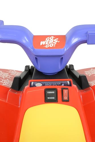 Spidey Kids Mini Quad Bike - Official Licensed Kids Ride On Car - 6V Electric Ride On Toys - Forward, Reverse Gears, Chunky Tyres & Amazing Friends Decals, Safe Toddler Toy - Spidey Toys