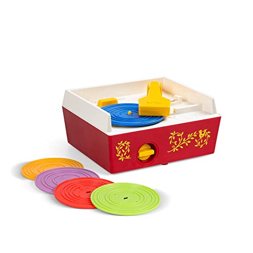 Fisher-Price 01697 Classics Music Box Record Player Baby Musical Toy, Pretend Play For Boys And Girls, Ages 18 Months+, 1697, Multicolour