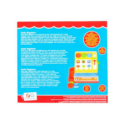 Fisher Price Classics | Cash Register | Educational and Learning Toy, Ideal for Toddler Role Play, Classic Toy with Retro-Style Packaging, Suitable for Boys and Girls Ages 2+ | Basic Fun 2073