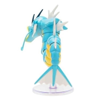 12-inch articulated Gyarados figure from Pokémon, featuring a dynamic pose with a display stand.