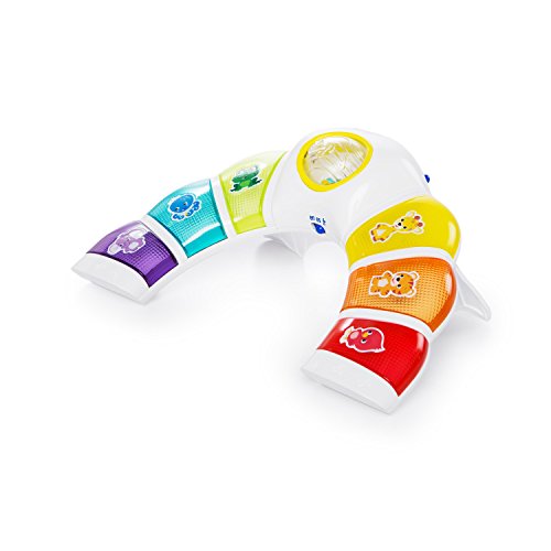 Baby Einstein Glow & Discover Light Bar musical activity station with colorful lights, buttons, and tummy time features for infants.