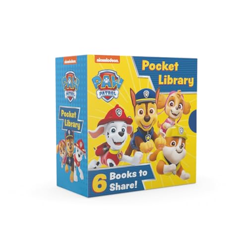 Paw Patrol Pocket Library: Six illustrated story mini board books – the perfect Christmas stocking filler for children aged 1, 2, 3, 4 based on the Nickelodeon TV Series