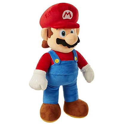 Nintendo Jumbo Super Mario Plush, 20” / 50cm Cuddly Soft Toy Made From Super Soft Fabrics, Perfect for Collectors and Kids