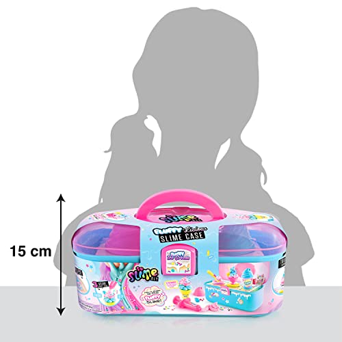 Canal Toys So Slime DIY fluffy slime kit with scented slime, shakers, powders, decorations, in a storage case for children 6+.
