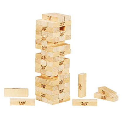 Hasbro Gaming Jenga Family Board Game, Original Wood Block Stacking Game, Quick to Learn Party Game for Kids & Adults, 1+ Players, Ages 6+, Secret Santa Gift